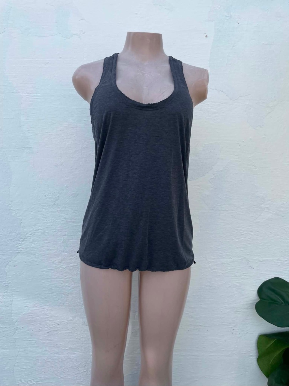 lululemon athletica Charcoal Scoop Racerback Tank